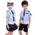 Đồng phục cảnh sát trẻ em, mèo đen, quần áo cảnh sát trưởng, trang phục cảnh sát giao thông nhỏ, nam sinh viên cảnh sát giao thông mẫu giáo, đồng phục - Trang phục