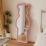 Ins ind wind -caperfece full -cody зеркало домашнее декоративное зеркало на стену зеркало зеркало сетка красная волна зеркало девушка