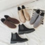 Giày cao cổ nam Chelsea Giày cao đến mắt cá chân của nam giới Trợ giúp cao của Anh Plus Velvet Martin Boots ulzzang Nhà tạo mẫu tóc mẫu giầy thể thao nam