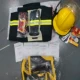 3C chứng nhận lửa phù hợp với bộ năm món 14 mô hình 17 lính cứu hỏa quần áo bảo hộ mũ bảo hiểm găng tay dây đai