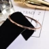Thời trang Hàn Quốc 18K vòng tay vàng hồng nữ vòng đeo tay đơn giản tính khí hoang dã thép titan không gây dị ứng trang sức Vòng đeo tay Cuff