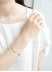 Miễn phí vận chuyển Trái tim nữ tính dễ thương Ngôi sao Nhật Bản Bunny Bạc Vòng đeo tay mỏng Bạn gái Bạn gái Quà tặng - Vòng đeo tay Clasp