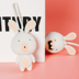 Dây kéo silicone túi chìa khóa dễ thương bunny mini key protector vài mô hình phim hoạt hình sáng tạo keychain ví móc chìa khóa nữ dễ thương Trường hợp chính