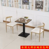 Иреное деревянное железное угловой стул кофейня западный ресторан и стул Простой обеденный стул молоко чай для чая на столе и комбинация стула