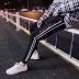 2018 mùa xuân mới chín điểm quần thể thao nam Hàn Quốc phiên bản của xu hướng thẳng sinh viên người đàn ông lỏng lẻo của quần hip hop quần âu Crop Jeans