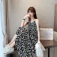 小雏菊碎花连衣裙仙女显瘦裙子超仙森系法式吊带少女裙2020年新款实付29.9元到手包邮