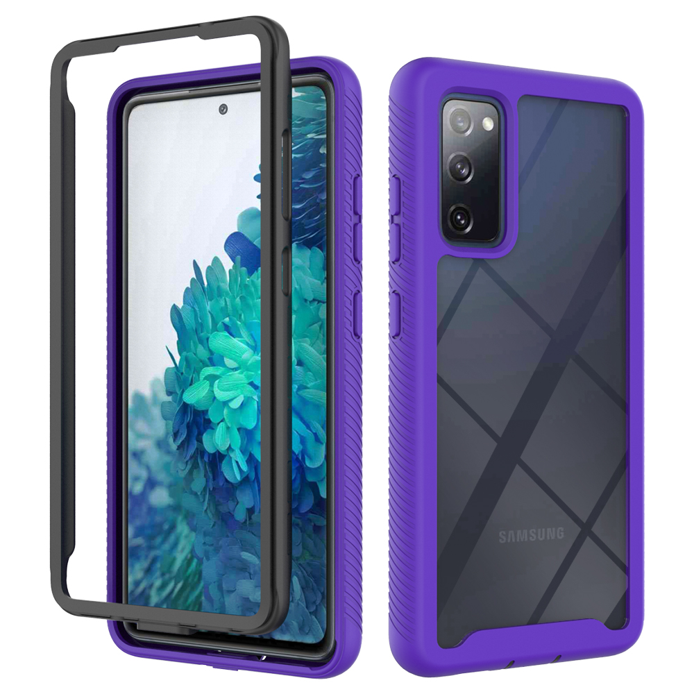 Deep Purpleapply to Samsung S 20 FE starry sky Three defense Backplane Acrylic Mobile phone shell Europe and America Hot sale Prevention fall Protective shell