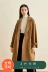 Taiping chim phổ biến áo khoác nữ 2018 thu đông mới dài phần dài Áo khoác len gió Hepburn phiên bản Hàn Quốc của quần áo nữ rộng rãi - Áo Hàn Quốc