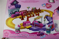 Bản nhạc mới chơi nhà 2 trong 1 đồ chơi Cartoon Cat track train hello kitty dễ thương bé búp bê