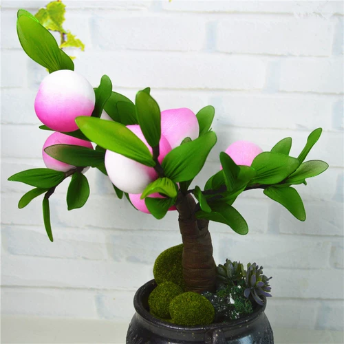 Новый продукт Новая клейкая еда шелковая сеть сеть Huaxian персик -день рождения персиковой пакет Diy Peach Peach Yuer's House бесплатная доставка