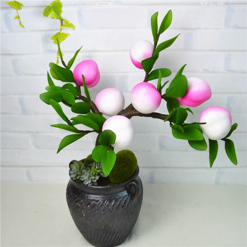 Новый продукт Новая клейкая еда шелковая сеть сеть Huaxian персик -день рождения персиковой пакет Diy Peach Peach Yuer's House бесплатная доставка