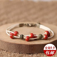 Vẻ đẹp sứ mới Hồng dễ thương Vòng tay gốm sứ Handmade Nghệ thuật vòng tay gốm sứ vài trinkets vòng tay nam