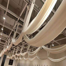 Воздушная Йога гамак 单色无拼接锦纶微弹布料空中瑜伽吊床家用反重力一片式固定盘吊床