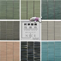 Керамическая винтажная ретро -мозаика длинная печь станет яркой ретро -раковиной для ванной комнаты кухня спальня