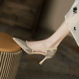 Сексуальная обувь с заостренным носом на высоком каблуке, универсальные туфли, коллекция 2023