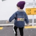Quần áo trẻ em denim denim cộng với nhung 2018 mùa đông mới cho trẻ em dày lông cừu quần áo denim áo khoác trẻ em nữ Áo khoác