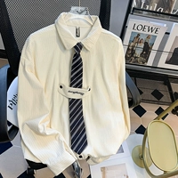 Японская трендовая вельветовая рубашка для школьников