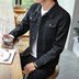 Mùa thu nam Hàn Quốc phiên bản của denim áo khoác thanh niên rửa đẹp trai Slim áo khoác sinh viên xu hướng phần mỏng trên quần áo Áo khoác