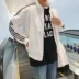 2017 mùa thu đồng phục bóng chày áo khoác Hàn Quốc phiên bản của người đàn ông tươi nhỏ của áo khoác quần áo nam casual ba-bar áo áo khoác bomber bóng chày Đồng phục bóng chày