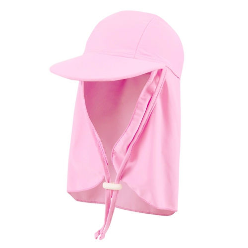 Мультяшная детская плавательная шапочка, пляжная ветрозащитная солнцезащитная шляпа, защита от солнца, с защитой шеи