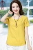 Áo thun cotton và tay ngắn tay rộng size 2018 hè mới phong cách che bụng giảm béo đơn giản áo sơ mi thủy triều - Cộng với kích thước quần áo Cộng với kích thước quần áo