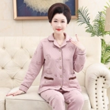 Хлопковая демисезонная зимняя пижама для матери, увеличенная толщина, коллекция 2023, для среднего возраста