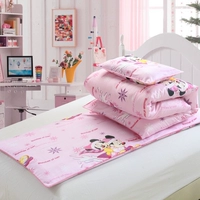 Bông mẫu giáo chăn ba mảnh cotton trẻ em nap điều hòa không khí mùa hè là cored với sáu miếng 	chăn bông lông vũ	