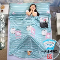 Giường đặt chăn du lịch bọc khách sạn bẩn túi ngủ cotton người lớn siêu nhẹ du lịch tách rời giường du lịch mỏng pad khách sạn 12 túi ngủ mùa đông