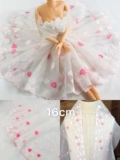 Платье, розовая кружевная ткань, детская одежда, кружевное платье, с вышивкой