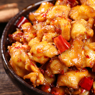 旭私房香辣掌中宝鸡脆骨软骨四川特产卤味熟食鸡肉卤菜零食小吃_随意