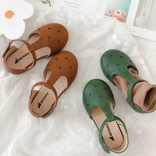 Модные сандалии, универсальная модная обувь для принцессы для кожаной обуви, в корейском стиле, мягкая подошва