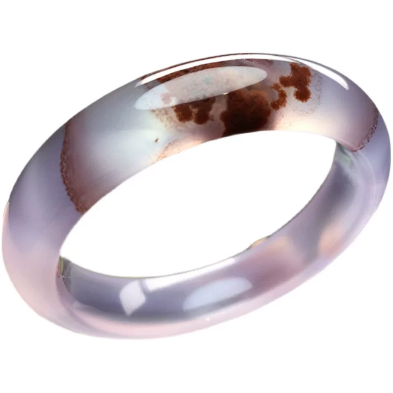 Пожалуйста, переведите этот заголовок на русский: "Natural Brazil Ice Agate Bracelet Live Special Links Private Shooting Private Shooting Emperor Purple Violet"