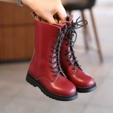 Martens, детские осенние сетчатые универсальные высокие сапоги в английском стиле, 2020 года, тренд сезона, популярно в интернете, в британском стиле