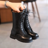 Martens, детские осенние сетчатые универсальные высокие сапоги в английском стиле, 2020 года, тренд сезона, популярно в интернете, в британском стиле