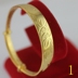 Đồng thau mạ vàng cưới đẩy- kéo vòng đeo tay 12mm rộng điều chỉnh giả vàng nữ vòng đeo tay chạy Jianghu triển lãm Vòng đeo tay Cuff