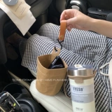 Универсальный держатель для стакана, кожаный подвесной органайзер, сумка для хранения