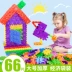 Trẻ em mới ngày trẻ em ngày hội hình học nhận thức thông minh khối xây dựng kỹ thuật số 3 năm câu đố cũ khối xây dựng cờ domino chữ và số Khối xây dựng