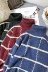 Áo len nam cao cổ sang trọng của Hồng Kông mùa thu và mùa đông mới sinh viên Hàn Quốc xu hướng dày đôi mẫu áo len kẻ sọc áo cặp Cặp đôi áo len