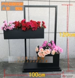 Открытая цветочная кровать прямоугольная отделение продаж садовник танк цветочный стенд цветочный рам