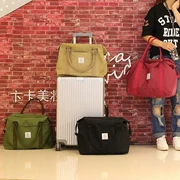 Du lịch nội trú túi nữ công suất lớn vai túi xách tay quần áo hành lý lưu trữ túi có thể được thiết lập xe đẩy trường hợp lưu trữ túi nam