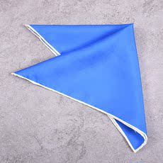 карманный платок pocket square英国大牌真丝口袋巾新郎结婚纯色方巾多色手工卷边