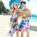 Cặp đôi đồ bơi phù hợp với bikini ba mảnh áo tắm nữ bảo thủ che bụng đi biển mùa xuân nóng bỏng áo tắm - Vài đồ bơi Vài đồ bơi