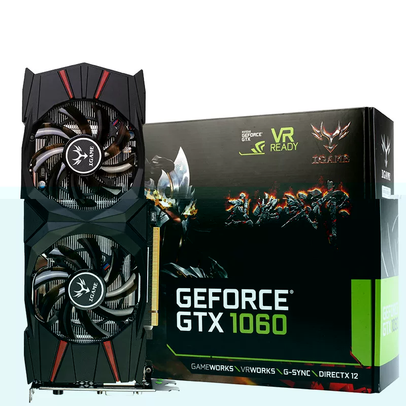 ★ Mianyang physical ★ Seven Rainbow GTX1060 Flame War God U non -TOP 3G game graphics card second RX580