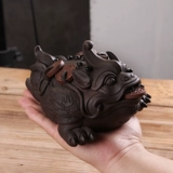 Творческая удача золотая жаба бутик Zisha Tea Pet может поддержать Wangwangcai Большой золотая жаба чайная церемония