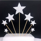 Запеченное торт 饰 украшение Love Star Set Set Wedding Cake Decormessies 7 Swing