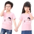 Trẻ em ngắn tay t-shirt cotton nam áo sơ mi Hàn Quốc phiên bản của dưới cùng của cậu bé lỏng mùa hè nữ 6 quần áo trẻ em 3 tuổi 5 áo mới