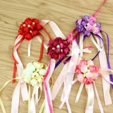 Корейский цветок на запястье на лацкан для невесты, платье подружки невесты, браслет, для подружки невесты