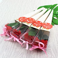 Гвоздика подарочной коробки (большой красный)