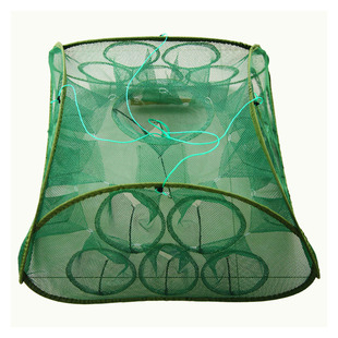 自动虾笼渔网捕鱼笼龙虾网折叠捕抓鱼虾工具捉螃蟹黄鳝泥鳅笼子网