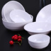 Trung Quốc melamine bộ đồ ăn giả sứ bát sứ melamine bát nhựa cháo bề mặt bột bát cay móc móc - Đồ ăn tối dĩa trắng Đồ ăn tối